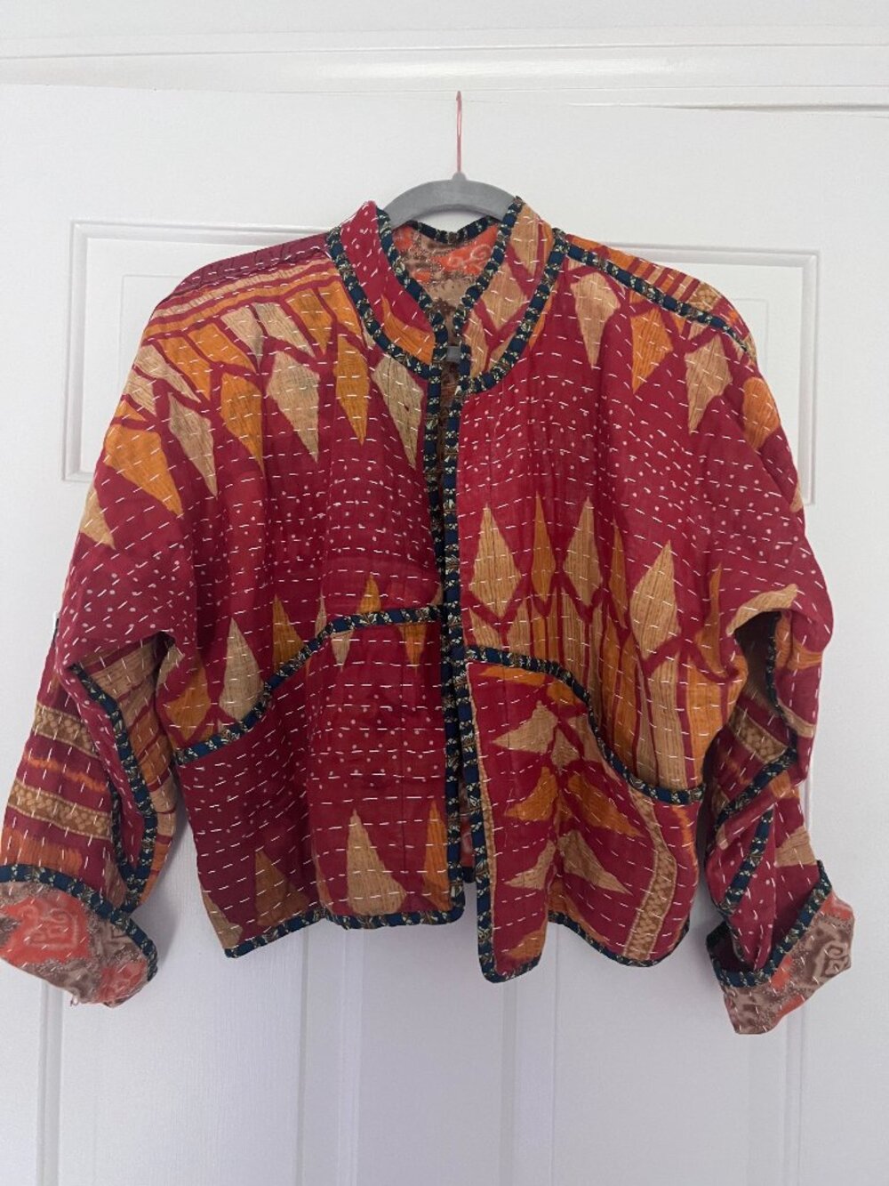 Kantha reversible jacket